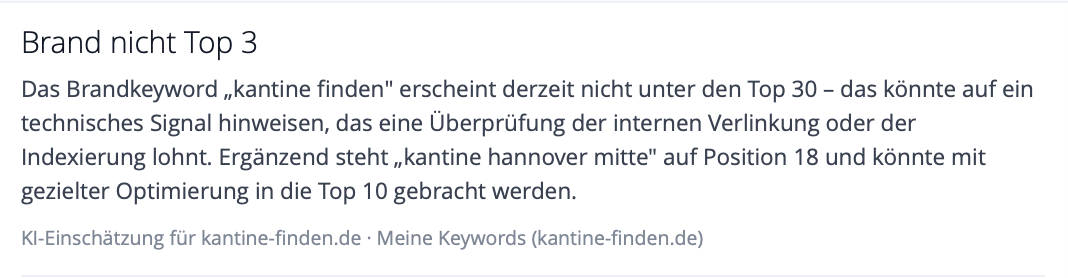 „Gerade wichtig“ zeigt KI-gestützte Einschätzungen